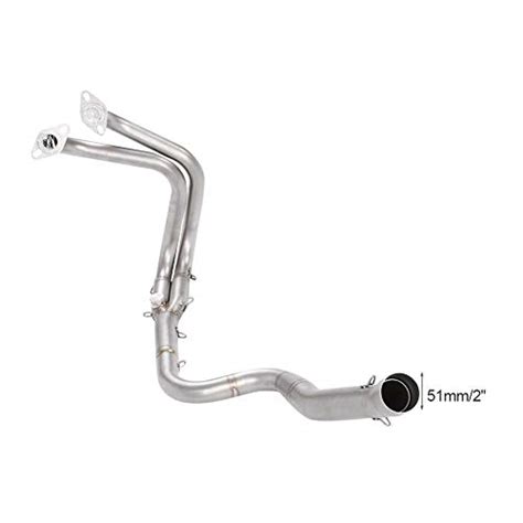 Cuque Motorcycle Full Exhaust System Vent Front Pipe Stainless Steel