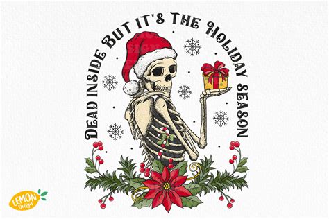 Skeleton Christmas Png Sublimation Graphic By Lemon Design Creative