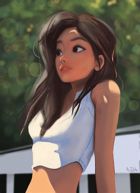 Anime Girl Drawing Summer Setting Beautiful Girl 1 Images Behance