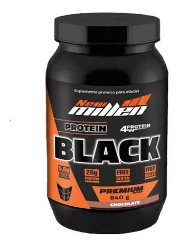 Suplemento en polvo New Millen Black protein Whey Protein proteínas