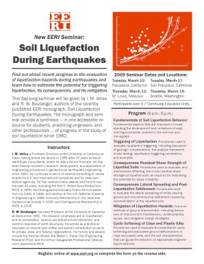 Fillable Online Eeri Soil Liquefaction During Earthquakes Earthquake