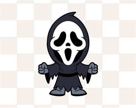 Chibi Scream Svg Halloween Svg Scream Svg Horror Movie Svg Etsy