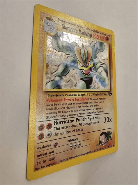 POKÉMON Giovanni s Machamp Gym Challenge Rare Holo Card 6 132 eBay