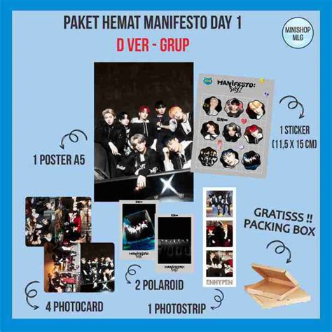 Freebox Paket Hemat Enhypen Manifesto Day D Ver Fankit Enhypen