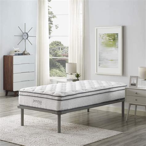 Modway Jenna 10” Innerspring And Memory Foam Twin Xl Mattress With Individually