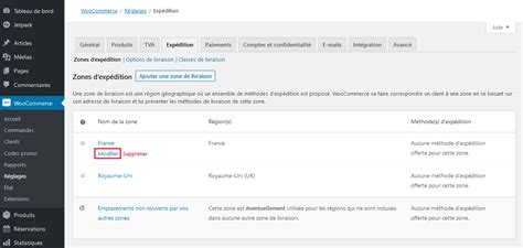 Expédition forfaitaire Documentation WooCommerce