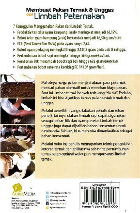 Buku Membuat Pakan Ternak Unggas Dari Limbah Peternakan Bukukita