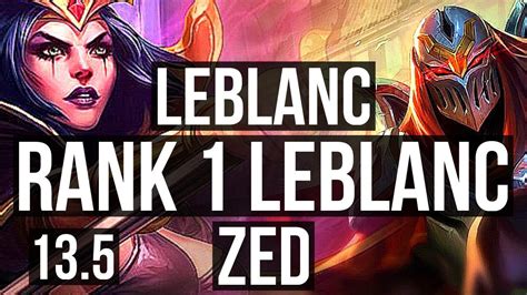 Leblanc Vs Zed Mid Rank 1 Leblanc 2 3m Mastery Godlike 300