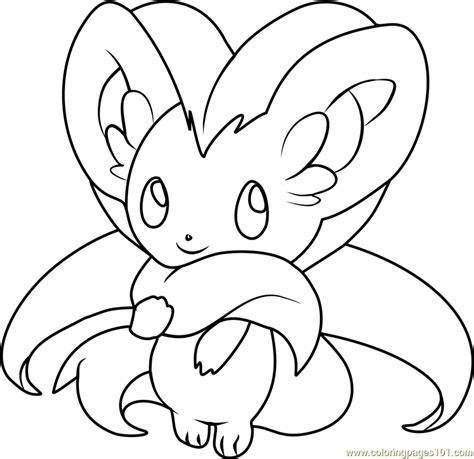 minccino coloring page printable pokemon ready for download