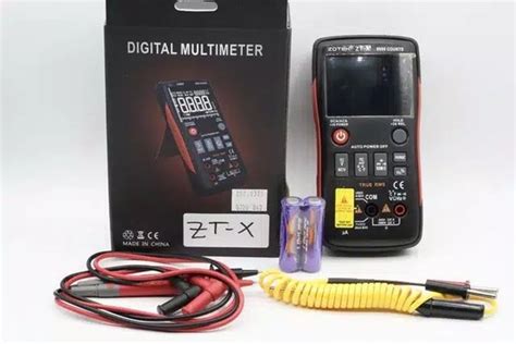 Jual ZOTEK ZT X True RMS Digital Multimeter Button 9999 Counts Voltage