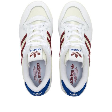 Adidas Rivalry Low Premium White And Burgundy End Gb