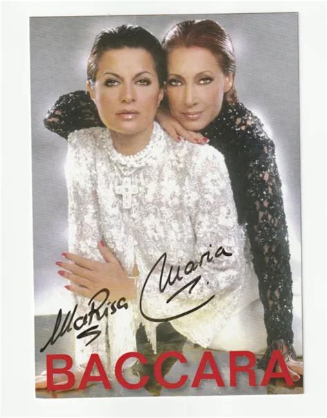 BACCARA ORIGINAL Handsignierte Autogrammkarte Autograph Selten EUR