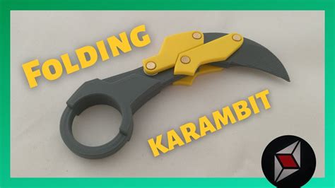 Folding Karambit 3d Printed Youtube