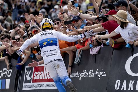 Mtb Rider Whoop Uci Mountain Bike World Series In Saalfelden Leogang