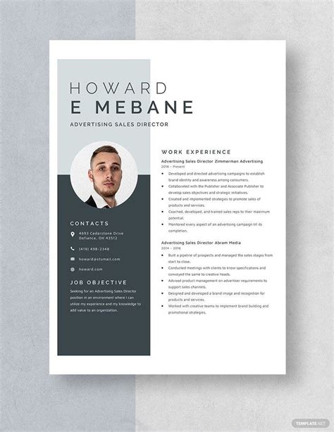 Advertising Resume in Pages, Word - Download | Template.net