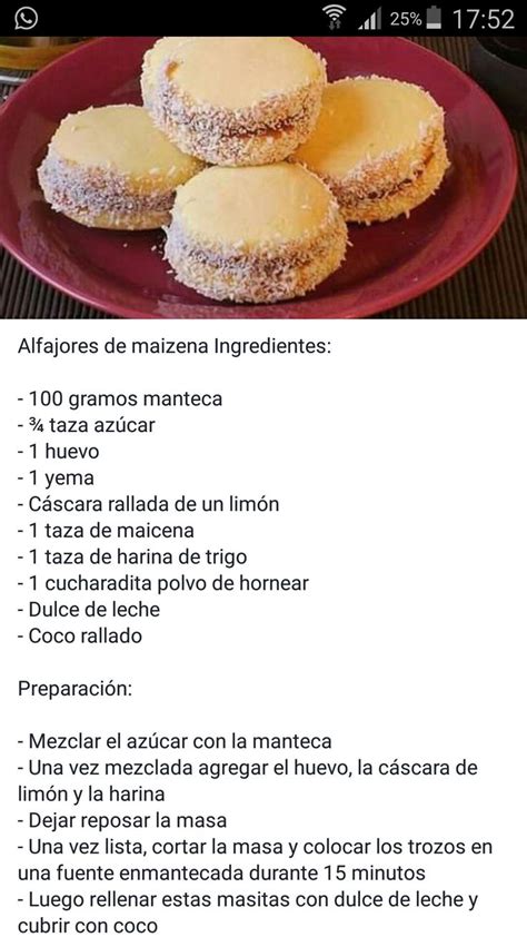 Alfajor De Maicena Receta Alfajores De Maicena Recetas De Comidas