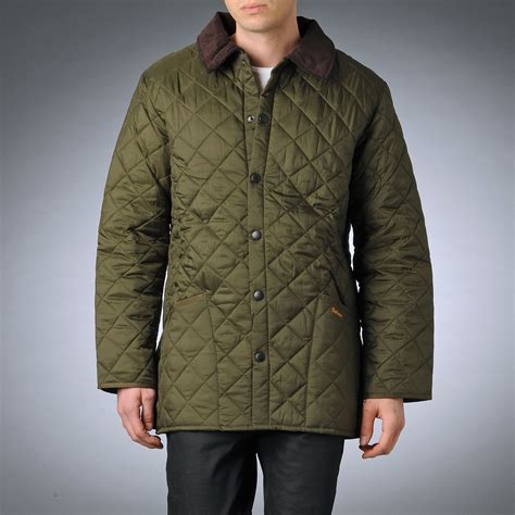 Barbour Quilted Jacket In Green For Men Olive Lyst