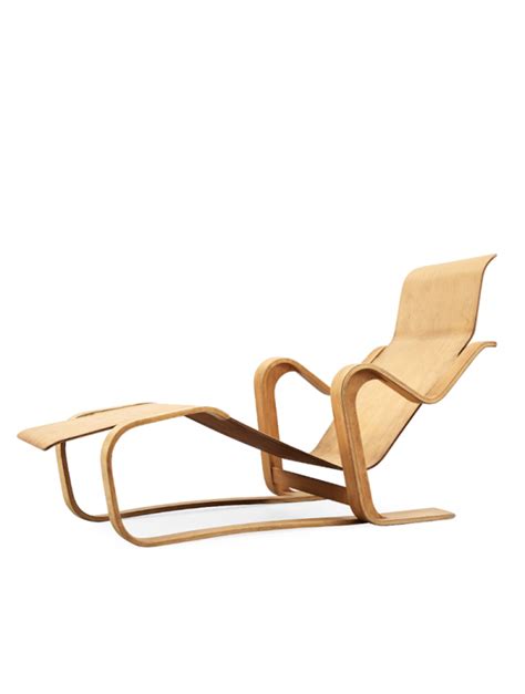 Reclining Long Chair Marcel Breuer Man Isokon Furniture 1936 L