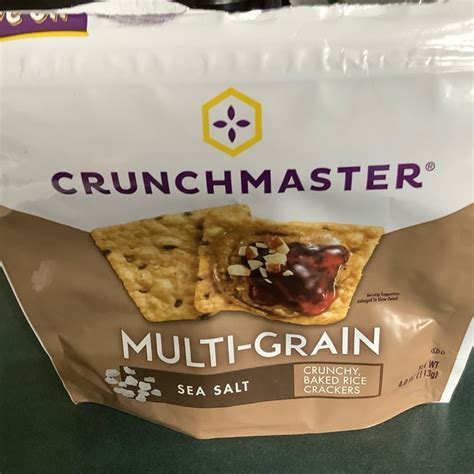 Crunch Master Multi Grain Crunchy Baked Rice Crackers Sea Salt Review