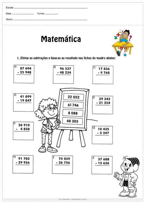 Atividades De Matemática 4º Ano Para Imprimir 22e