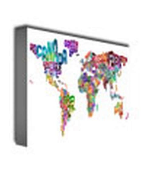 Trademark Global Michael Tompsett Typography World Map Iii Canvas Art