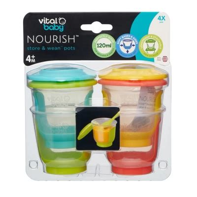 Vitalbaby Pack De Envases Pocillos Comida Snacks Bebe Ni Os