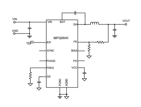 MPQ9840 AEC1 36V 3 5A Low IQ Synchronous Step Down Converter AEC