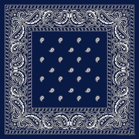 Bandana Blue Paisley Bandana By Rosemaryalbo Redbubble