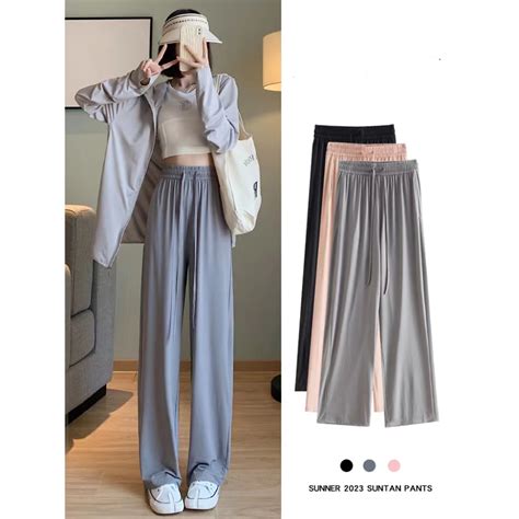 Jual Celana Kulot Panjang Wanita Korean Long Pants Highwaits Long