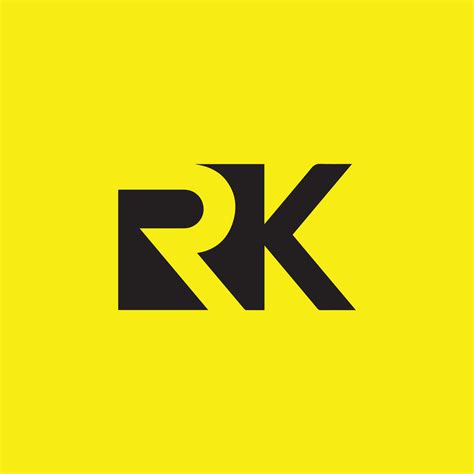 Creative And Modern Rk Letter Logo Design Vector Art At Vecteezy