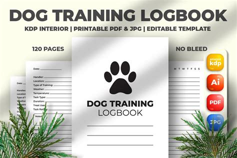 Dog Training Logbook Kdp Interior Graphic By M9 Design · Creative Fabrica