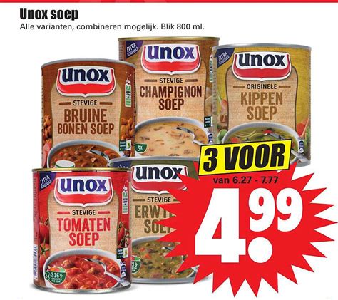 Unox Soep Aanbieding Bij Dirk Folders Nl