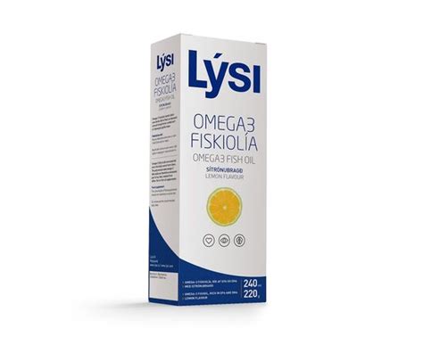 Omega 3 Ulei De Peste Cu Aroma Naturala De Lamaie 240 Ml Lysi La 65