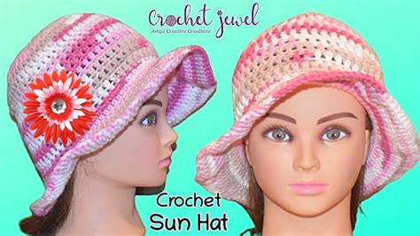 Amys Crochet Creative Creations How To Crochet An Easy Womens Sun Hat Crochet Sun Hat Easy