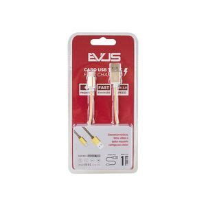 Cabo Usb Evus Fast Charge Type C 1 0m C 055 Gold Blister Leroy Merlin