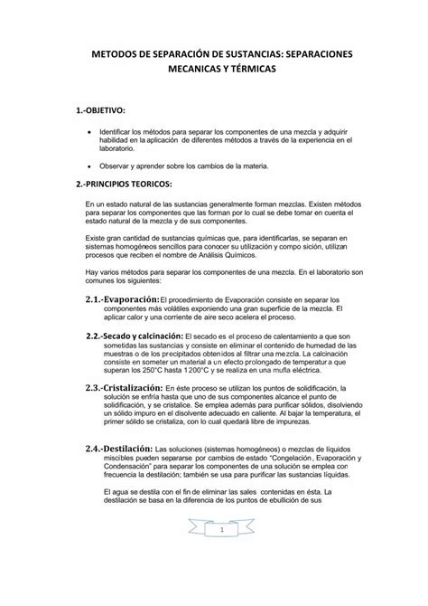 Pdf Metodos De Separaci N De Sustancias Dokumen Tips