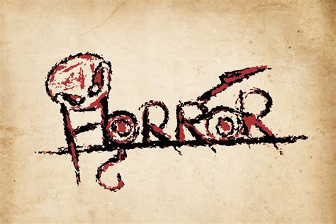 Horror Word Graphic by MarvGraphics · Creative Fabrica