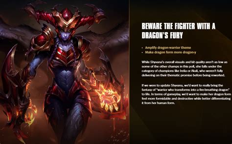 A Riot Preview To A Shyvana Rework R Shyvanamains