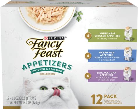 Amazon Purina Fancy Feast Appetizers Lickable Grain Free Wet Cat