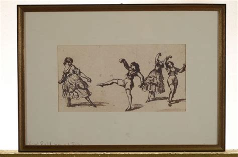 Sold Price Carl Rahl 1812 1865 Vienna Dancing Figures Ink Pen