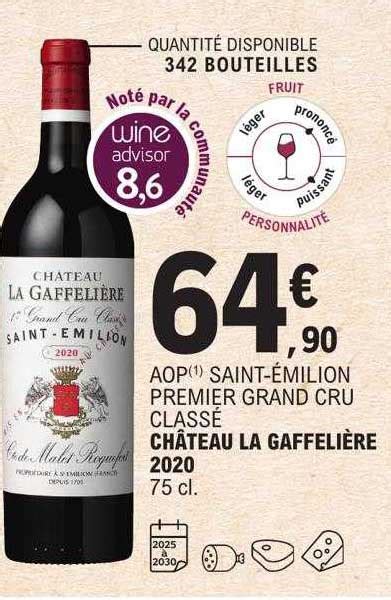 Promo Aop Saint émilion Premier Grand Cru Classé Château La Gafellière