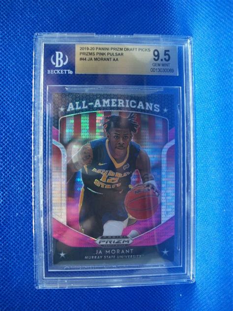 Ja Morant Panini Prizm Dp Aa Pink Pulsar Bgs Gem Mint