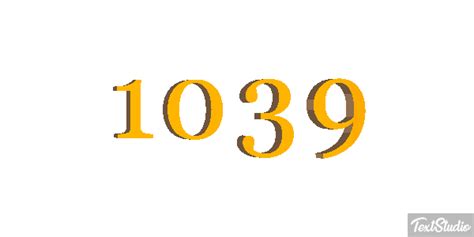 1039 Number Animated  Logo Designs