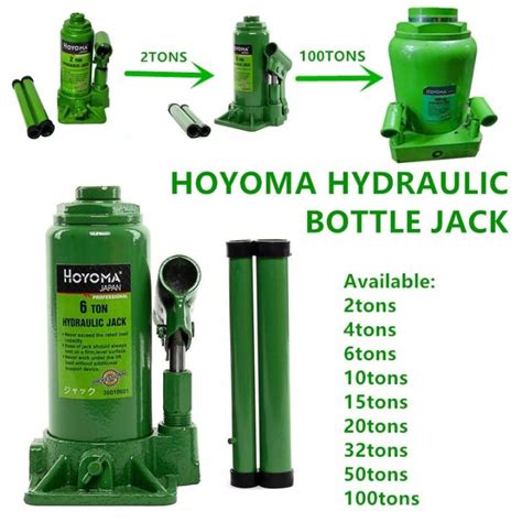 Hoyoma Hydraulic Bottle Jack Tons Lazada Ph