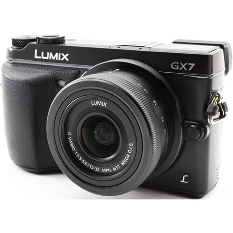 パナソニック ミラーレス Panasonic LUMIX DMC GX7 レンズキット ブラック 中古 新品SDカード付き Wi Fi搭載