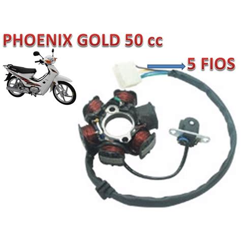 Estator 6 Bobinas Da Phoenix Gold Shineray Shopee Brasil