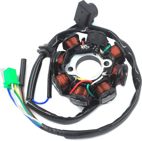 Trkimal Ignition Stator Magneto 5 Wire Dc 8 Pole Coil For Gy6 49cc 180cc Engine