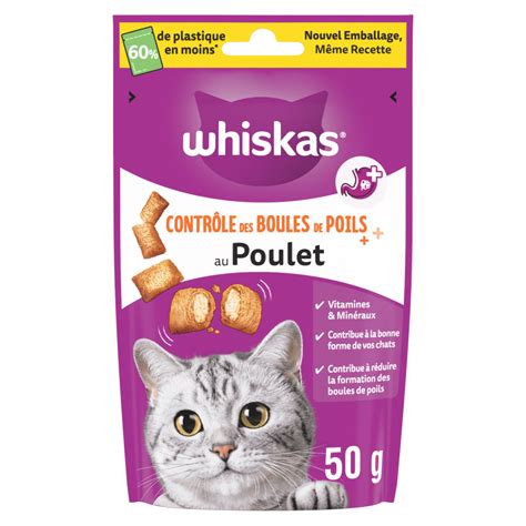 Contrôle des Boules de Poils Friandises 50g Classique WHISKAS FR