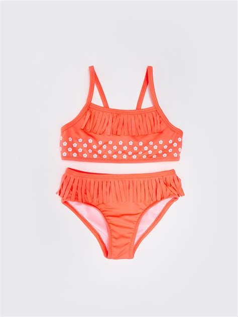 LCW baby Mercan Desenli Kız Bebek Bikini S BL Z V G LCW