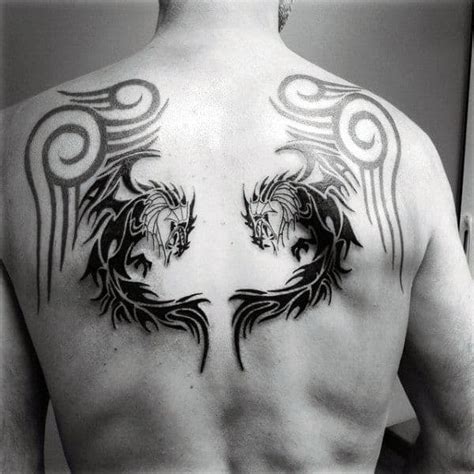 60 Tribal Dragon Tattoo Designs For Men Mythological Ink Ideas